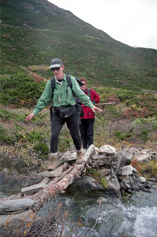 03 Jerome Ryan Crossing A Log Bridge